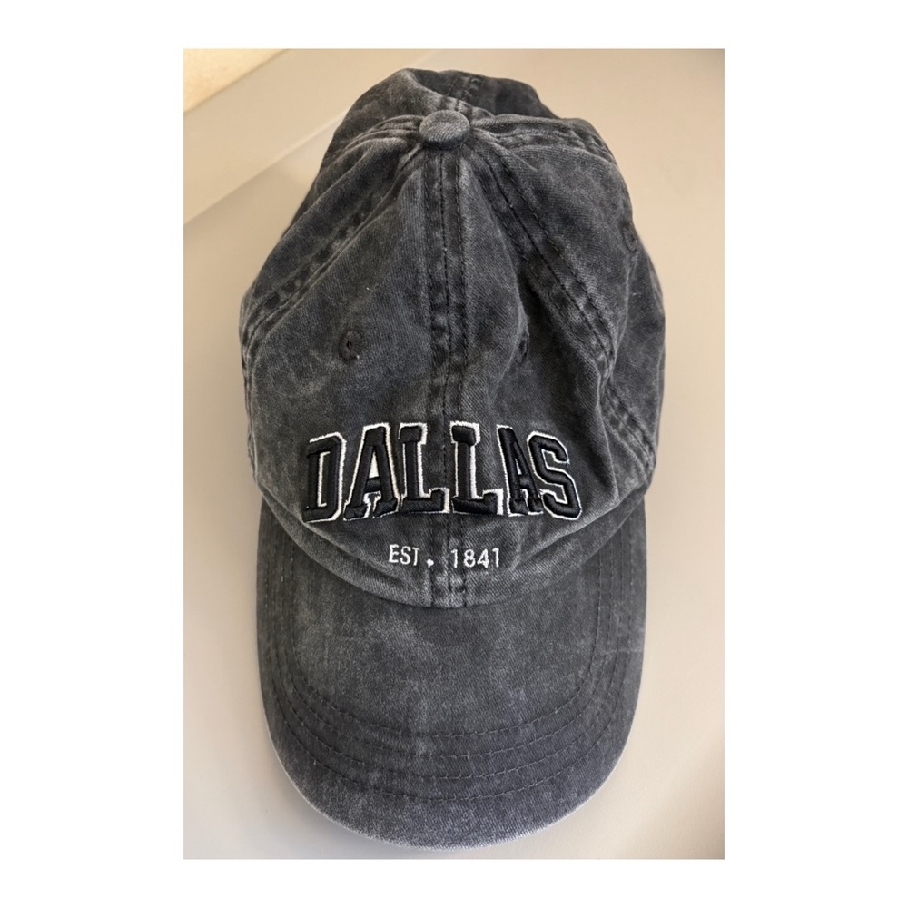 Dallas Texas Off Black Cap